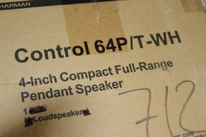 lot 93 image: JBL Full-Range Compact Hanging Pendant Speaker Model 64PT
