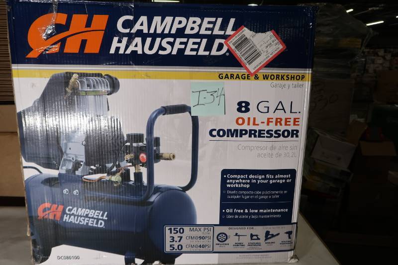 Campbell Hausfeld DC080100 8 Gallon 1.3hp Oil Air Compressor for sale online 