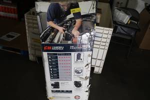 lot I33 image: Campbell Hausfeld DC200100 - 20-Gallon Oil-Free Vertical Compressor