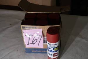 lot I67 image: 12 oz. Satin Semi-Gloss General Purpose Spray Paint (6-Pack)