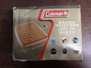 lot 7 image: NEW Coleman Queen Raised Air Bed
