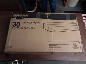 lot 45 image: NEW 30 Range Hood Broan White
