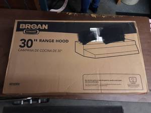 lot 46 image: NEW 30 Range Hood Broan White