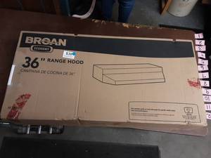 lot 47 image: NEW 36 Range Hood Broan White