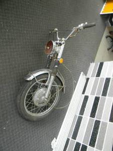 VINTAGE WALL HANGER MOTORCYCLE FRONT END - GREAT MAN CAVE PIECE - SEE PICTURES