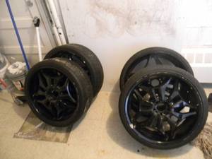 SET OF 4 RIMS & TIRES - SEE PICTURES