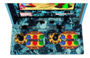 lot 2 image: Arcade1UP Marvel Super Heros 4 Ft Machine