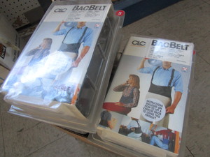 lot 550 image: BAC BELT LIFT PROTECTION BELTS WITH SUSPENDERS