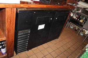 lot 7 image: True Commercial NSF 49-18in. Bar Refrigerator 2-Swing Door