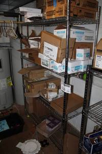 lot 116 image: Stainless Steel NSF Shelving Rack 4-Tier