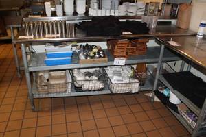 lot 18 image: Commercial Stainless Steel NSF Prep Table 2-Shelf