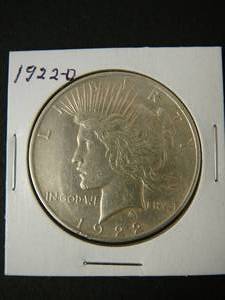 1922o Peace Silver Dollar