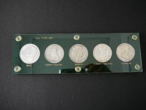 Half Dollar US Type Set 1831,1861,1910,1942,1963