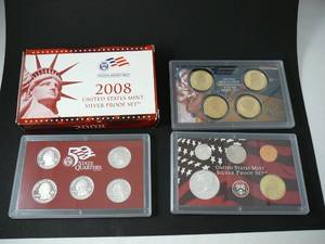 2008 Us Mint Silver Proof Set  (14 coins)
