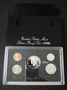 1998 Us Mint Proof Set (.5..25..10..05..01)
