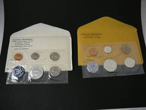 1965 & 1964 Proof Set 2-(12,14,.05,.10,.01)