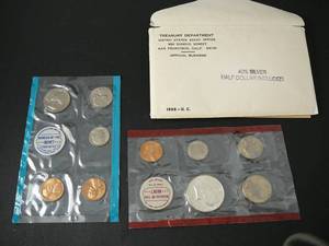 1968 Proof Set 10 Coins