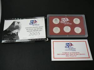 2005 Proof Set 5 State quarters