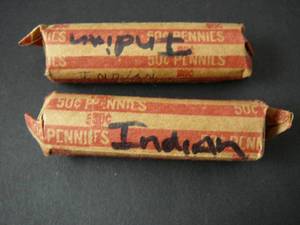 2 Rolls of Indian Pennies
