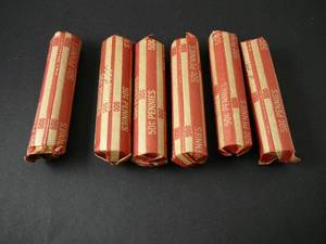 6 Rolls of Wheat Pennies