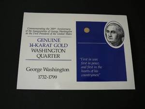 2- Genuine 14K Gold Washington 14