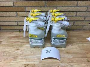 lot 24 image: SEALED AIR DIVERSEY LOT OF 6 1.5L multi surface disinfectant