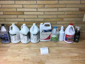 lot 35 image: Mixed lot of cleaning chemicals - You get everything seen in the pictures.