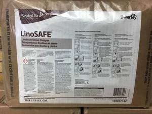 lot 38 image: SEALED AIR DIVERSEY - lot of 3 5-gallon bags linoleum  stone stripper