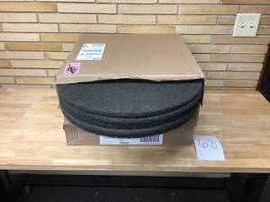 lot 68 image: Lot Of 10 Brighton Professional Black Stripping Floor Pads