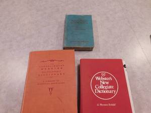 lot 127 image: Vintage Dictionarys and Cookbook