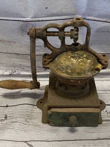 lot 28 image: Early 1900s Wiener Industrie Coffee Grinder