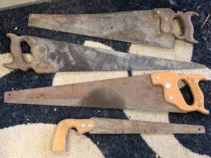 lot 60 image: Lot of 4 Vintage Saws