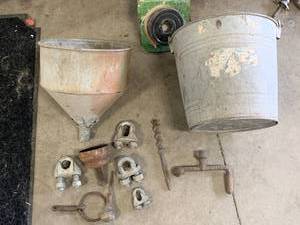 lot 68 image: Vintage Tools, Buckets, Clamps