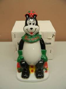 lot 3 image: HAMMS BEER MILLENNIUM CHRISTMAS SALT & PEPPER SHAKER - NOS - IN BOX - SEE PICTURES