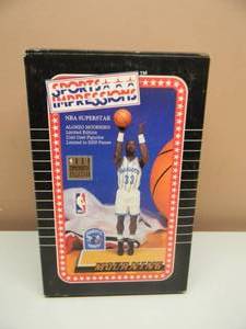 lot 17 image: SPORTS IMPRESSIONS NBA SUPERSTAR ALONZO MOURNING LIMITED EDITION TO 2500 PIECES - COLD CAST FIGURINE - NEW IN BOX - SEE PICTURES