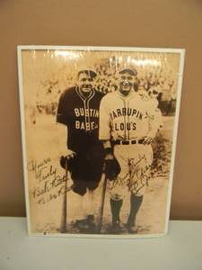 lot 37 image: BABE RUTH & LOU GEHRIG NO. 9 BUSTIN BABES & LARRUPIN LOUS PRINT - APPROX 11 BY 14 - STILL IN PLASTIC WRAP - SEE PICTURES