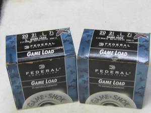 lot 68 image: Federal 20ga shot shells
