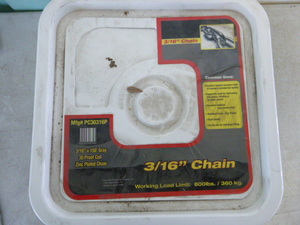 lot 58 image: Gray 30 Proof Coil Zinc Plated Chain