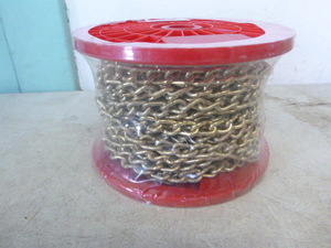 lot 60 image: Baron Brass Coated Twist Link Machine Chain