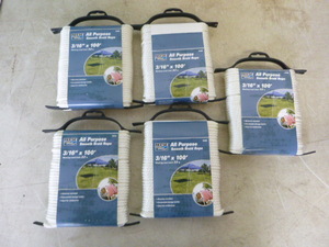 lot 72 image: 5 Spools of Reese All Purpose Smooth Braid Rope
