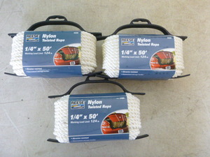 lot 73 image: 3 Spools of Reese Nylon Twisted Rope