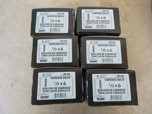 lot 88 image: 6 Boxes of Carriage Bolts