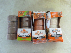 lot 102 image: 4 Packs of Bio-Logic BioRock Deer Attractant Poppers