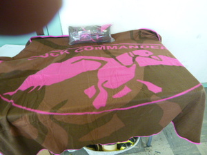 lot 133 image: 2 Duck Commander Fleece Throws