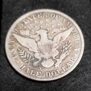 lot 02 image: 1892 BARBER HALF DOLLAR