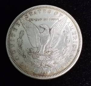 lot 03 image: 1884-S MORGAN SILVER DOLLAR AU BETTER DATE COIN