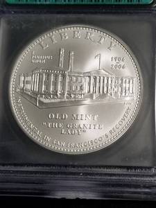 lot 04 image: 2006-S US SILVER DOLLAR SAN FRANCISCO OLD MINT MS70 ICG