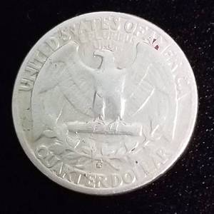 lot 05 image: 1932-S WASHINGTON QUARTER BETTER DATE COIN