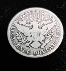 lot 35 image: 1895 BARBER HALF DOLLAR