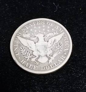 lot 47 image: 1896 BARBER HALF DOLLAR